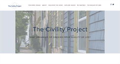 Desktop Screenshot of civilityproject.org